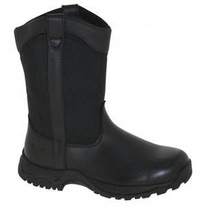 NEW THOROGOOD men\'s academy plain toe wellington boot in black Amazon.com: Thorogood Thoro-Flex 10” Black Safety Toe Work  main image 3